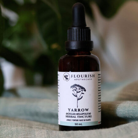 Yarrow Organic Herbal Tincture made by Flourish Apothecary of Victoria, BC