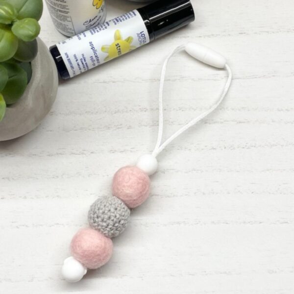 Pink Beaded Aromatherapy Diffuser – Scent Chain for Car & Home