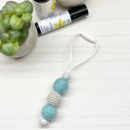 Blue Beaded Aromatherapy Diffuser – Scent Chain for Car & Home
