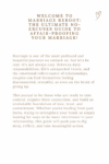 Marriage Reboot: The Ultimate No-Excuses Guide to Affair-Proofing Your Marriage - Downloadable