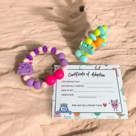 Monster Fidget Friend Bracelet, Fidget Toy for Stress Relief, Sensory Play for Kids & Adults