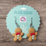 Ginger bread earrings