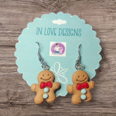 Ginger bread earrings