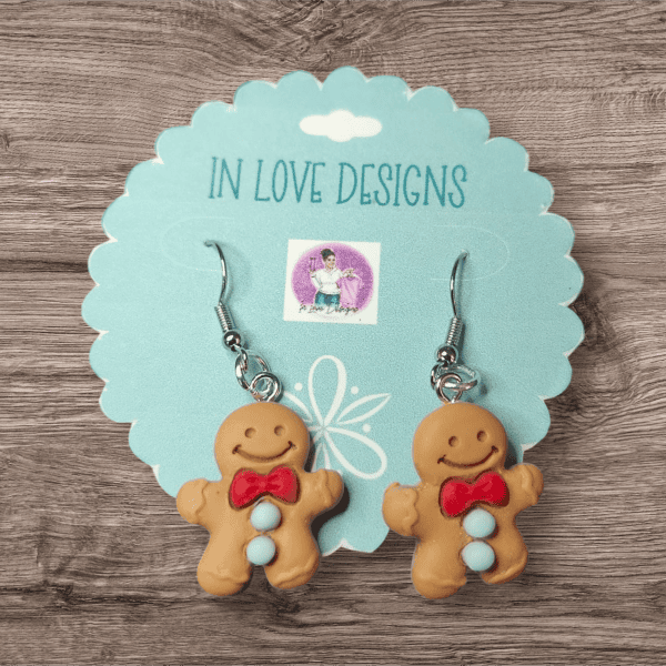 Ginger bread earrings