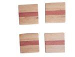 Cherry and Paduk Engravable Coasters