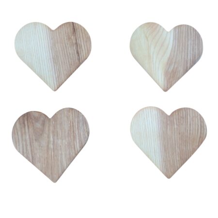 Handmade Ash Heart Coasters