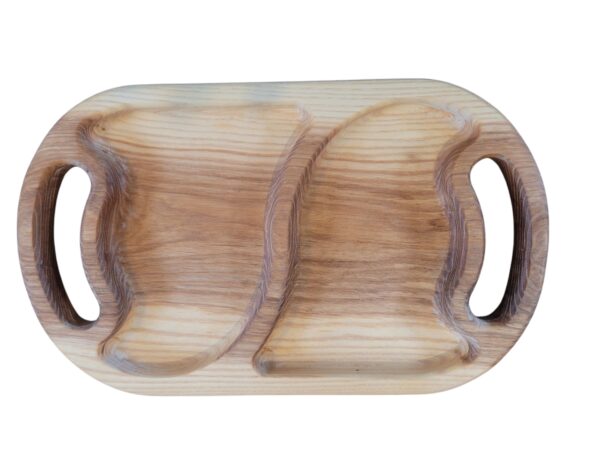 Custom handmade ash oval tray