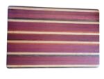 Custom Handmade Purple Heart, paduk, walnut, and maple 18x12 cutting board