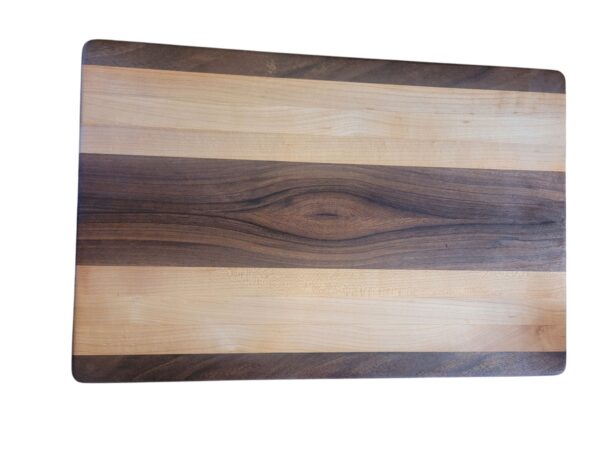 Custom handmade walnut and maple 18x12 cutting board