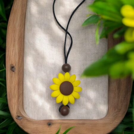 Sunflower in the Garden Fidget Necklace