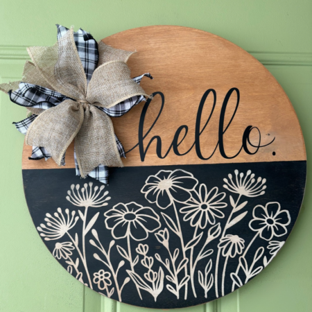 Hello Door Sign