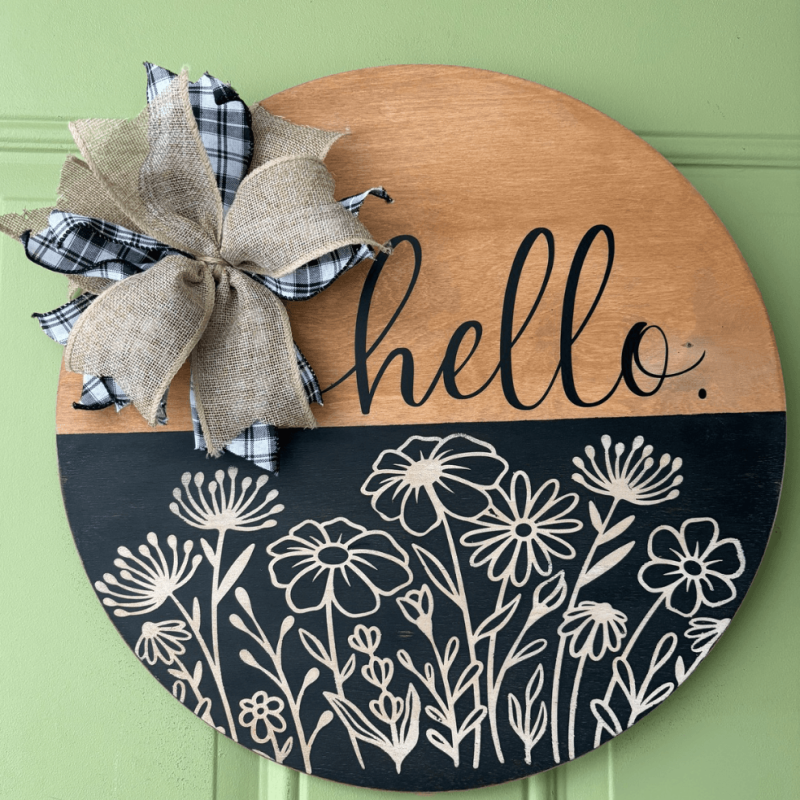 Hello Door Sign