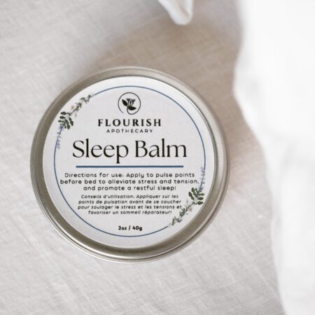 Organic Sleep Balm made by Flourish Apothecary of Victoria, BC