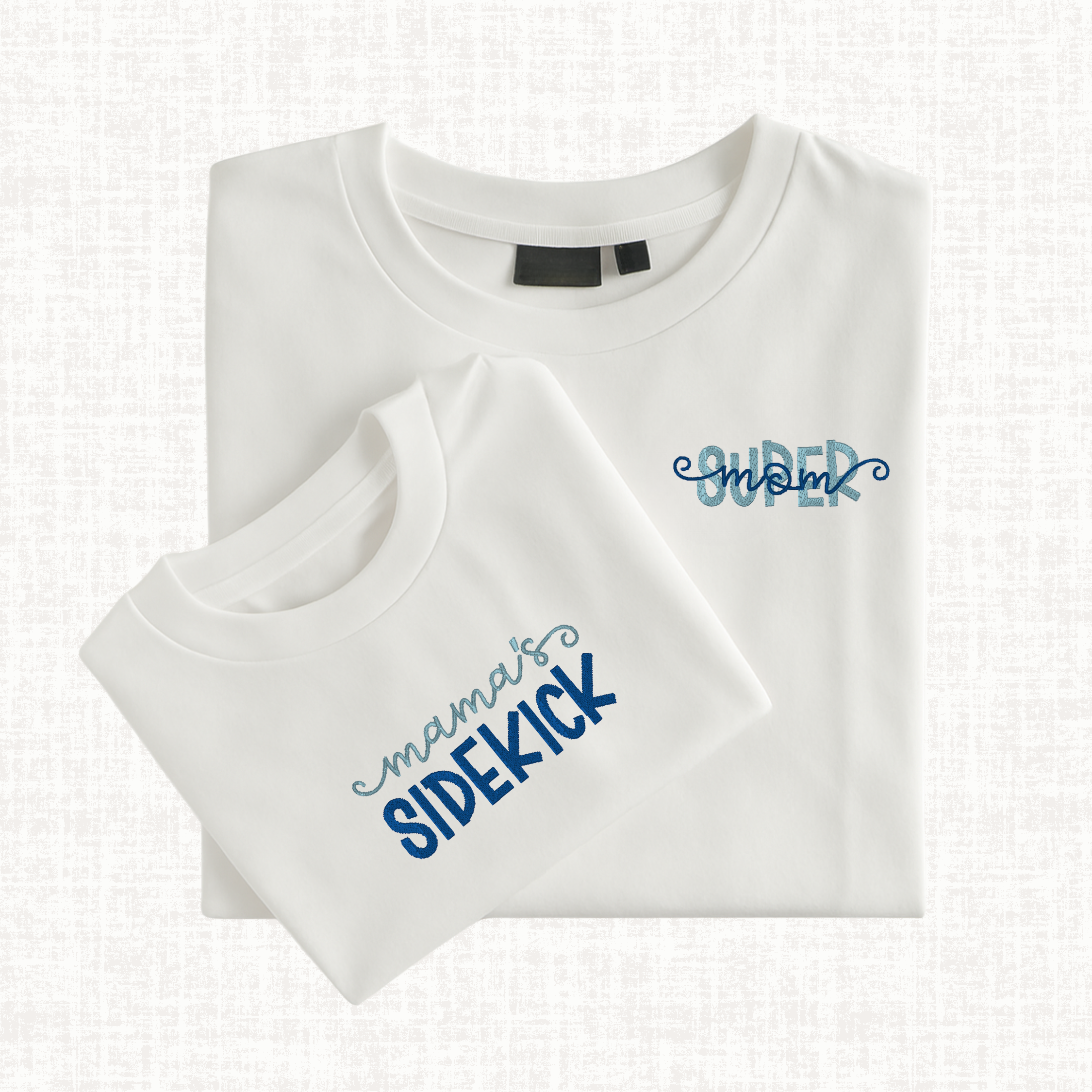 Mommy and Me Matching Set – Organic Cotton Embroidered T-Shirts, Sweatshirts, Hoodies, and Bibs - Sidekick