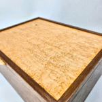 Large Walnut and Birdseye Maple Keepsake Box 13"L x 10"W x 6"H