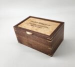 Personalized Engraving Walnut and Birdseye Maple Keepsake Box 8"L x 5"W x 4"H