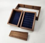 Personalized Engraving Walnut and Birdseye Maple Keepsake Box 8"L x 5"W x 4"H