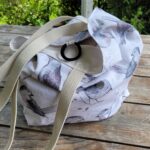 Reusable Cotton Shopping Bag for Purse with birds