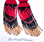 MMIWG2S+ Red Dress Earring Seed Bead Pattern - No More Stolen Sisters - PDF Pattern Only - NOT a Physical Pair of Earrings - Brick Stitch - Digital Download