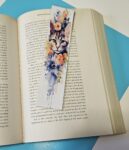 Set of 6 Water Colour Floral Cats Bookmarks for book lovers
