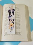 Set of 6 Water Colour Floral Dogs Bookmarks for book lovers, part 1