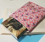 Pink, Floral Cats and Moon Book Sleeve for book lovers