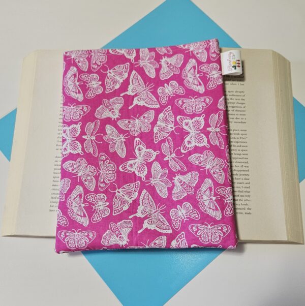 Pink Butterfly Book Sleeve for book lovers