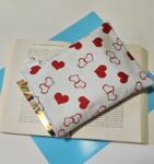 Love and Hearts book sleeve for book lovers