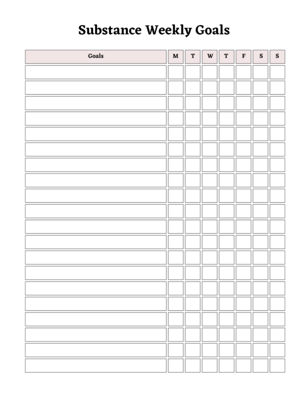 Addiction Recovery Planner- Digital Download