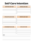 ADHD Self Care Planner- Digital Download