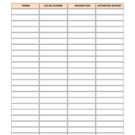 Baby Shower Planner