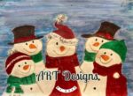Snowmen Mixed Media Print (5"x 7" and 8"x 10")