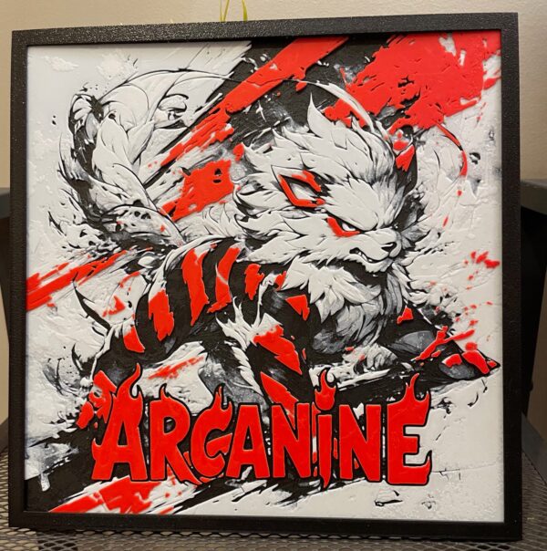 Fiery Arcanine HueForge Fan Art