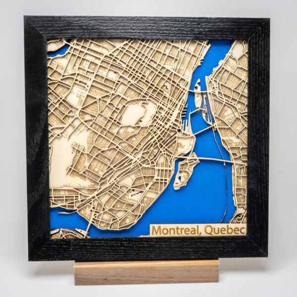 City Map Laser Cut and Framed