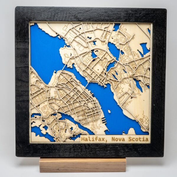 City Map Laser Cut and Framed
