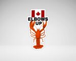 Elbows Up Canada Sticker