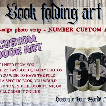 CUSTOM BOOK ART FOR ANY BIRTHDAY CELEBRATION