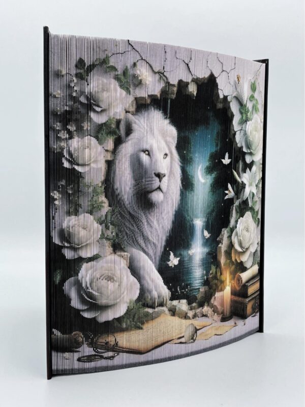 3D LION - BOOK FOLDING PATTERN - Digital Download