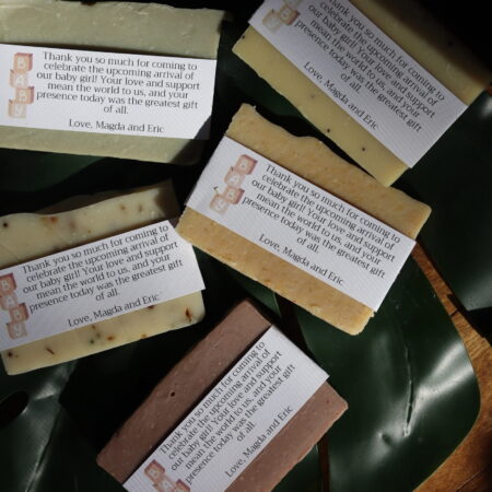 Baby Shower Soap Favors – Custom Mini Soaps with Personalized Labels – Handmade, Eco-Friendly, Unique Baby Shower Gift for Guests