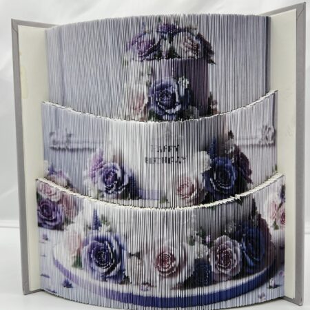Book folding art by Neli