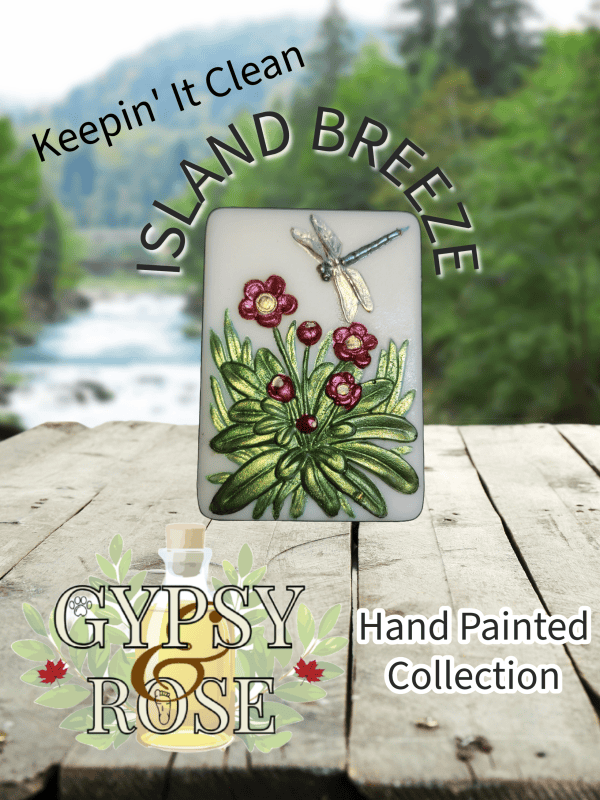 Soap ~Triple Butters Hand Painted 90g -Island Breeze Scent