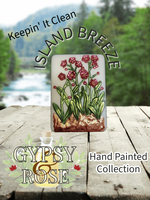 Soap ~Triple Butters Hand Painted 90g -Island Breeze Scent