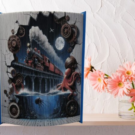 3D TRAIN - BOOK FOLDING PATTERN