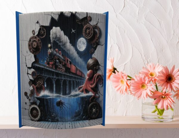 3D TRAIN - BOOK FOLDING PATTERN
