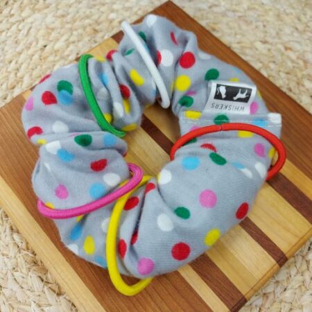Polkadot Catnip Scrunchie Cat Toy