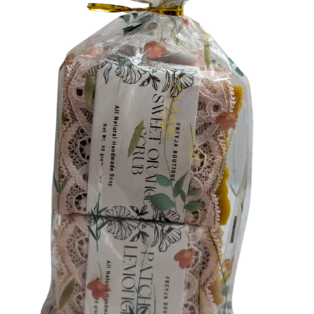 Handmade Soap Gift Set - Sweet Orange Scrub | Patchouli/Lemongrass