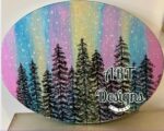 Aurora Borealis Forest Print (11"x 14" and 12"x 16")