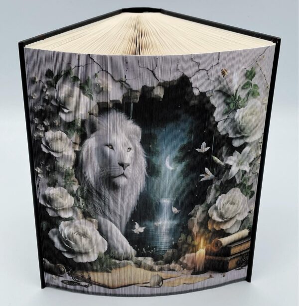3D LION - BOOK FOLDING PATTERN - Digital Download