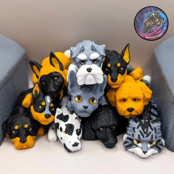 Wiggly Pup Flexible Dog Keychain - Choose From Dozens Of Breeds