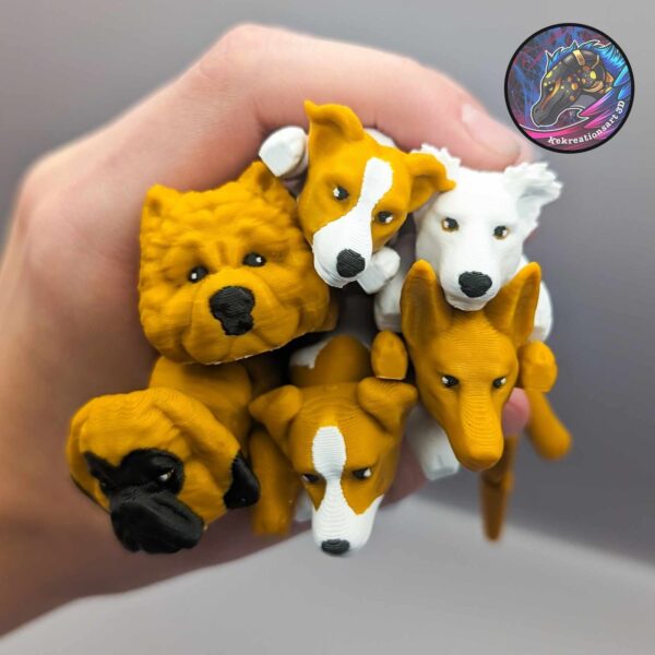 Wiggly Pup Flexible Dog Keychain - Choose From Dozens Of Breeds